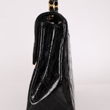 Chanel 1991 Patent XL CC Jumbo Single Flap - FashioNica