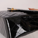 Chanel 1991 Patent XL CC Jumbo Single Flap - FashioNica