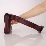 Chanel 1993 Bordeaux Caviar Envelope Turnlock Waist Bag 24K GP - FashioNica