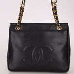 Chanel 1993 Caviar Double Sided Turnlock Tote 24k GP - FashioNica