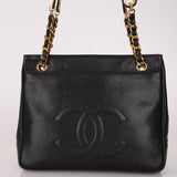 Chanel 1993 Caviar Double Sided Turnlock Tote 24k GP - FashioNica