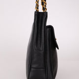 Chanel 1993 Caviar Double Sided Turnlock Tote 24k GP - FashioNica