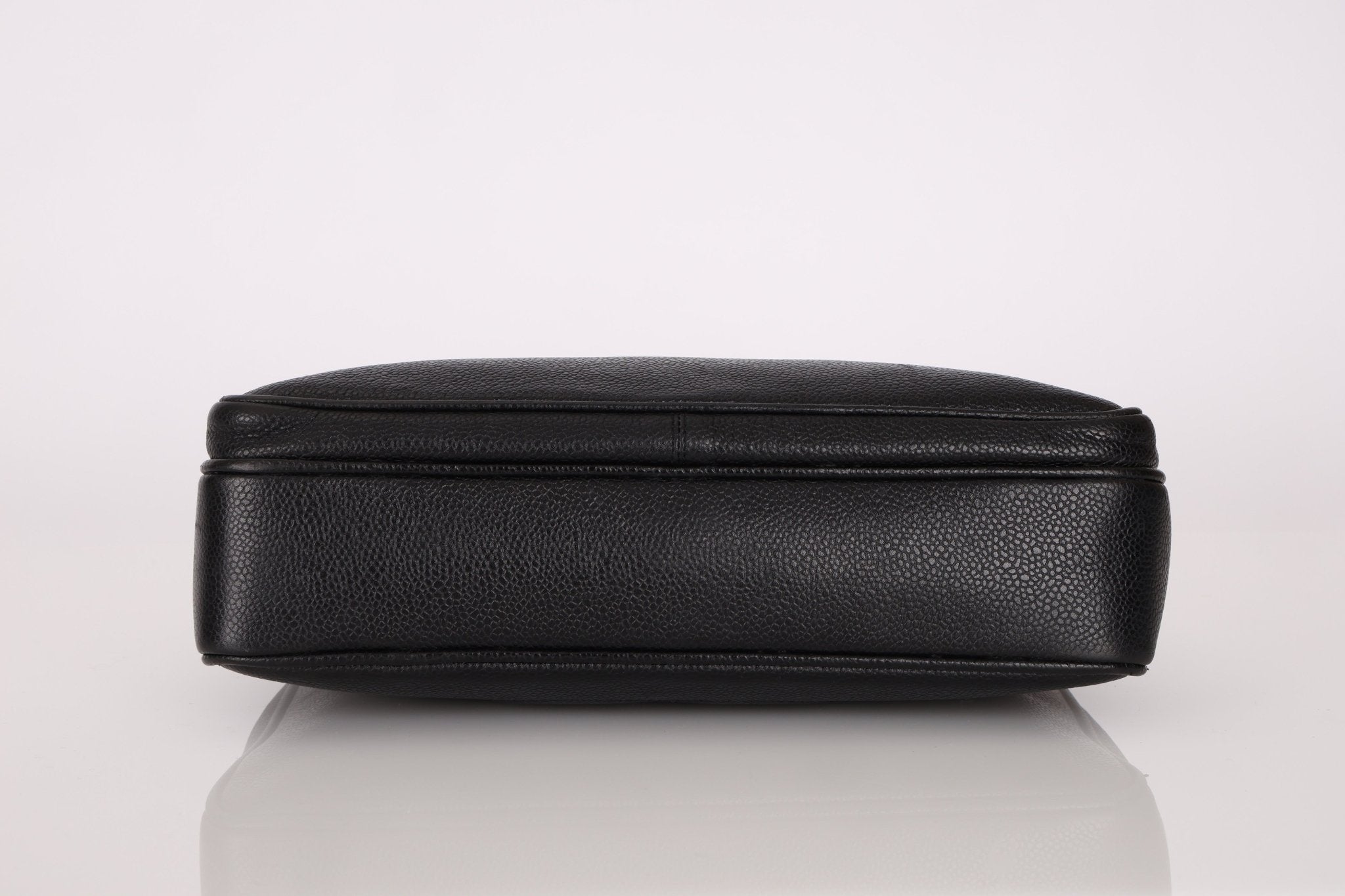 Chanel 1993 Caviar Double Sided Turnlock Tote 24k GP - FashioNica