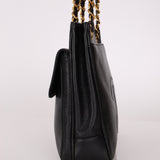 Chanel 1993 Caviar Double Sided Turnlock Tote 24k GP - FashioNica