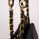 Chanel 1993 Caviar Double Sided Turnlock Tote 24k GP - FashioNica