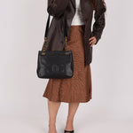 Chanel 1993 Caviar Double Sided Turnlock Tote 24k GP - FashioNica