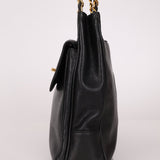 Chanel 1993 Caviar Double Sided Turnlock Tote 24k GP - FashioNica