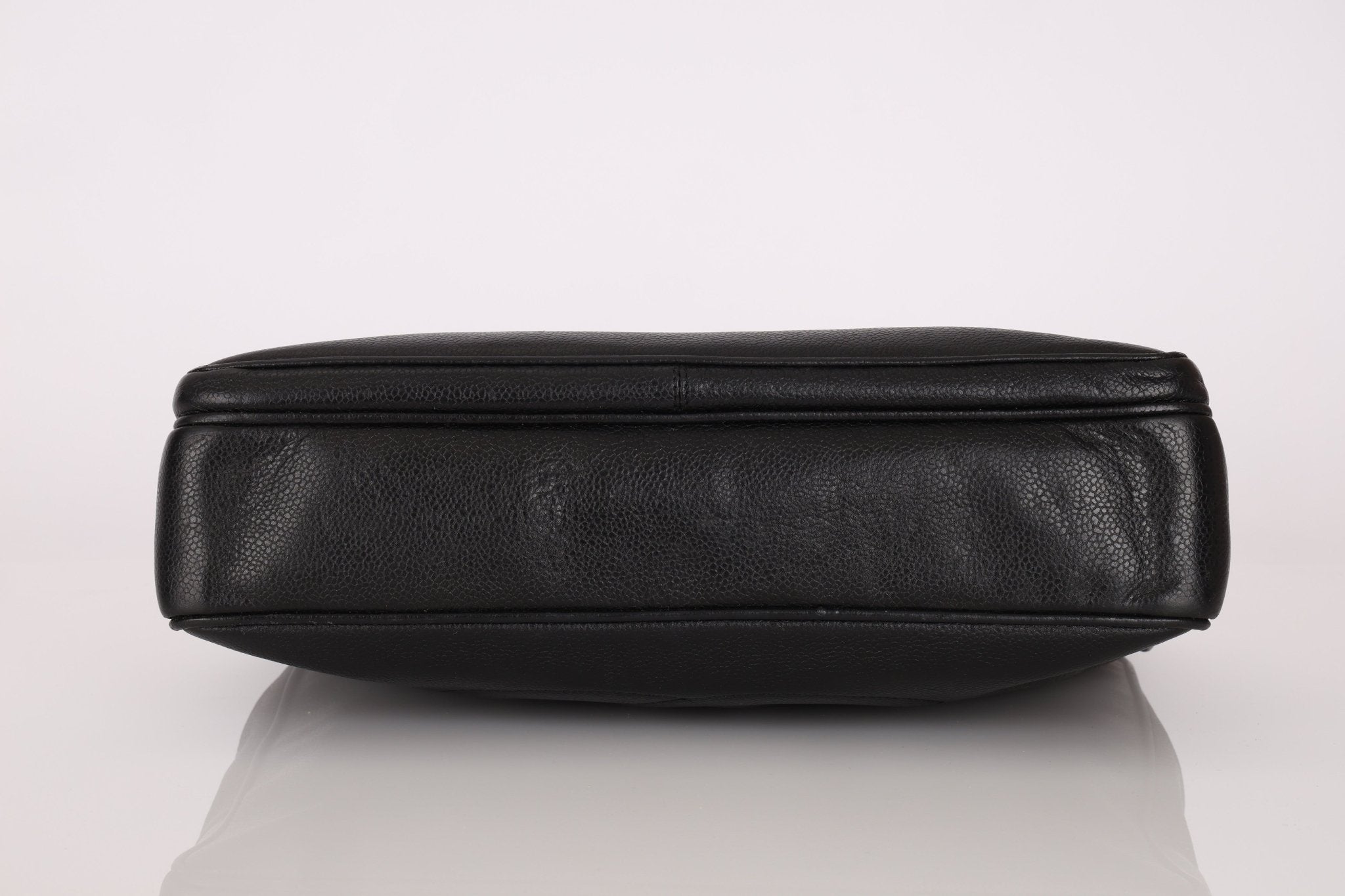 Chanel 1993 Caviar Double Sided Turnlock Tote 24k GP - FashioNica