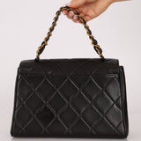 Chanel 1993 Lambskin Kelly Turnlock Top Handle 24 KGP - FashioNica