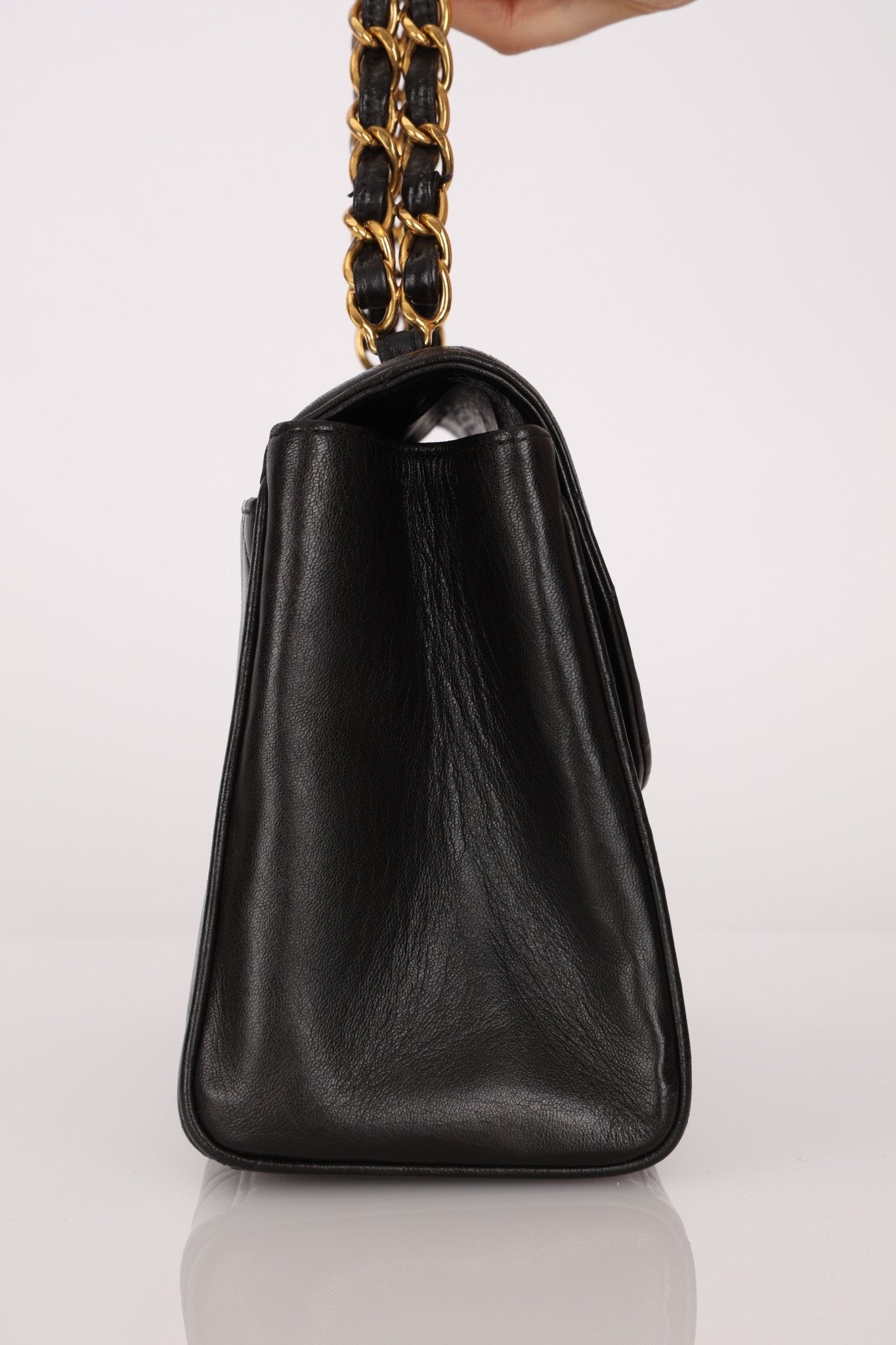 Chanel 1993 Lambskin Kelly Turnlock Top Handle 24 KGP - FashioNica