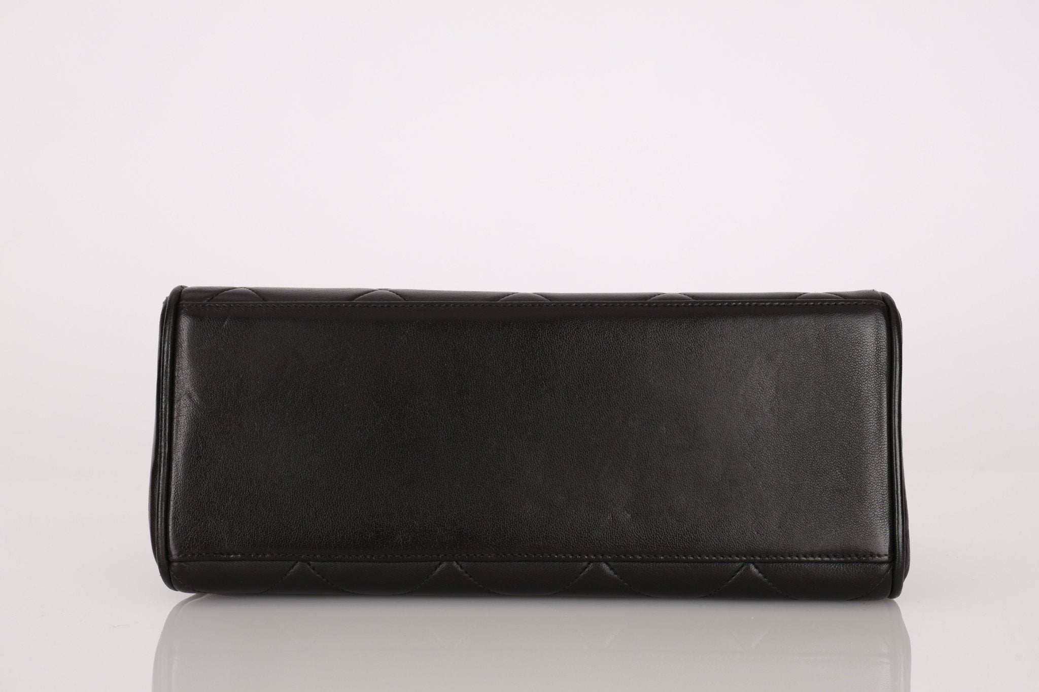 Chanel 1993 Lambskin Kelly Turnlock Top Handle 24 KGP - FashioNica