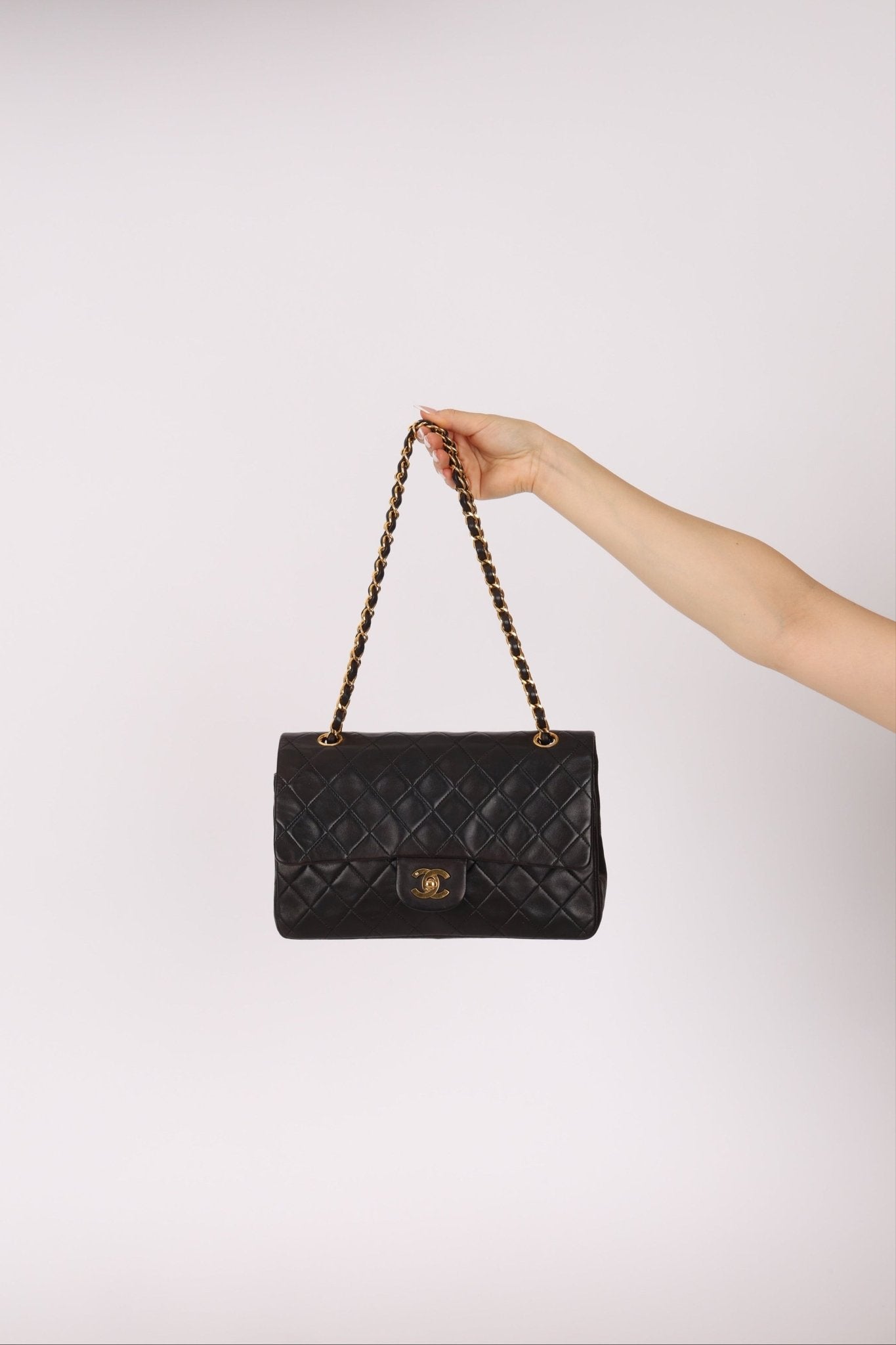 Chanel 1993 Lambskin Medium Classic Double Flap 24K GP - FashioNica