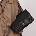 Chanel 1993 Lambskin Medium Classic Double Flap 24K GP - FashioNica