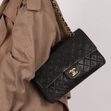 Chanel 1993 Lambskin Medium Classic Double Flap 24K GP - FashioNica