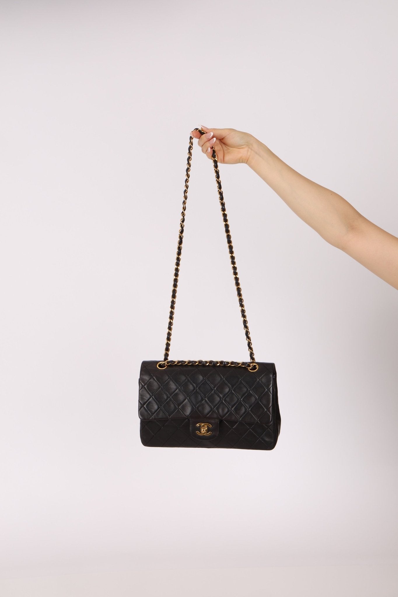 Chanel 1993 Lambskin Medium Classic Double Flap 24K GP - FashioNica