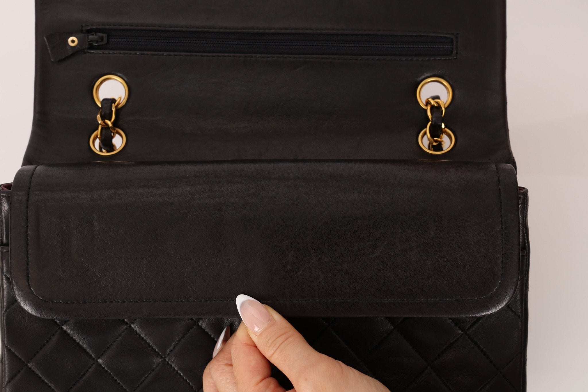 Chanel 1993 Lambskin Medium Classic Double Flap 24K GP - FashioNica