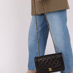 Chanel 1993 Lambskin Medium Diana Flap 24K GP - FashioNica