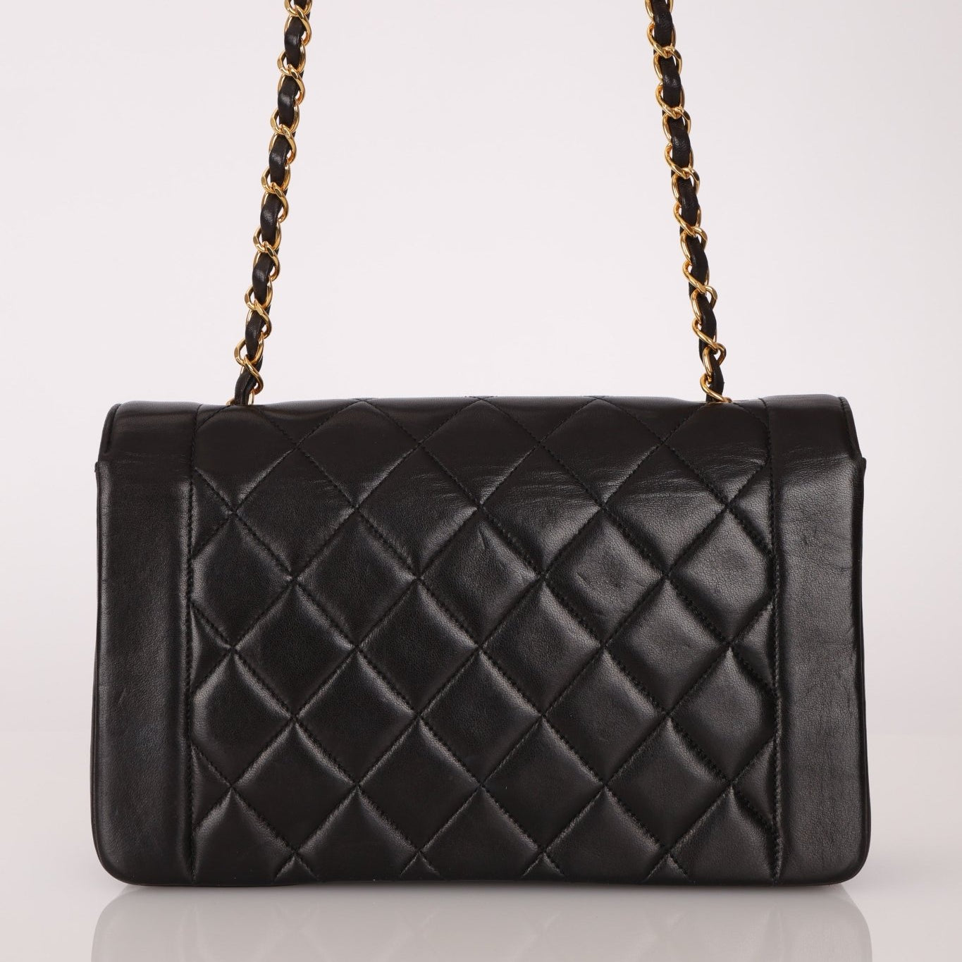 Chanel 1993 Lambskin Medium Diana Flap 24K GP - FashioNica