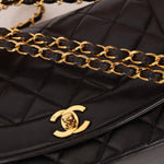 Chanel 1993 Lambskin Medium Diana Flap 24K GP - FashioNica