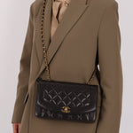 Chanel 1993 Lambskin Medium Diana Flap 24K GP - FashioNica
