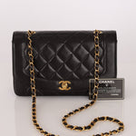 Chanel 1993 Lambskin Medium Diana Flap 24K GP - FashioNica