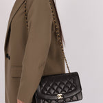 Chanel 1993 Lambskin Medium Diana Flap 24K GP - FashioNica
