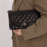 Chanel 1993 Lambskin Medium Diana Flap 24K GP - FashioNica