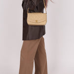 Chanel 1994 Beige Lambskin Small Diana - FashioNica