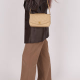 Chanel 1994 Beige Lambskin Small Diana - FashioNica
