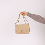 Chanel 1994 Beige Lambskin Small Diana - FashioNica