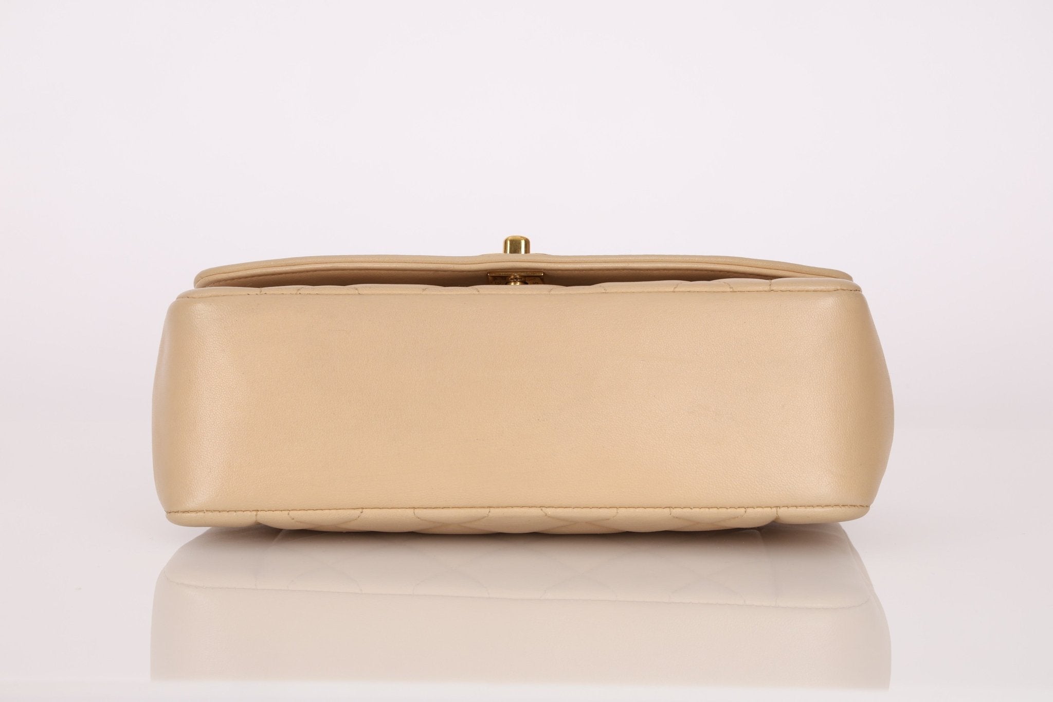 Chanel 1994 Beige Lambskin Small Diana - FashioNica