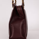 Chanel 1994 Bordeaux Timeless Zip Shopping Tote - FashioNica