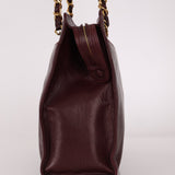 Chanel 1994 Bordeaux Timeless Zip Shopping Tote - FashioNica