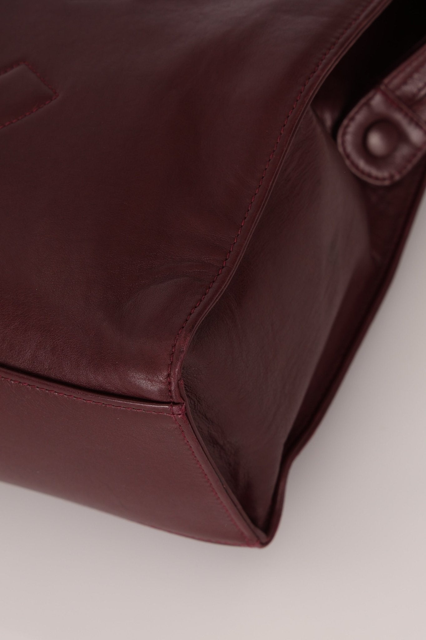 Chanel 1994 Bordeaux Timeless Zip Shopping Tote - FashioNica