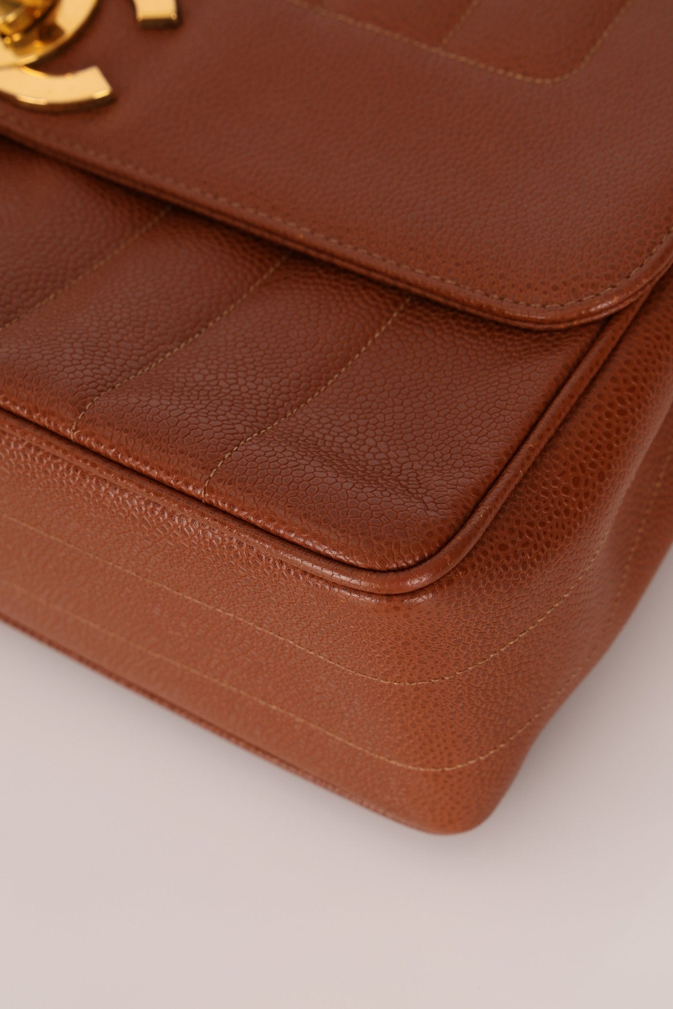 Chanel 1994 Caviar Copper Kelly Bag 24K GP - FashioNica