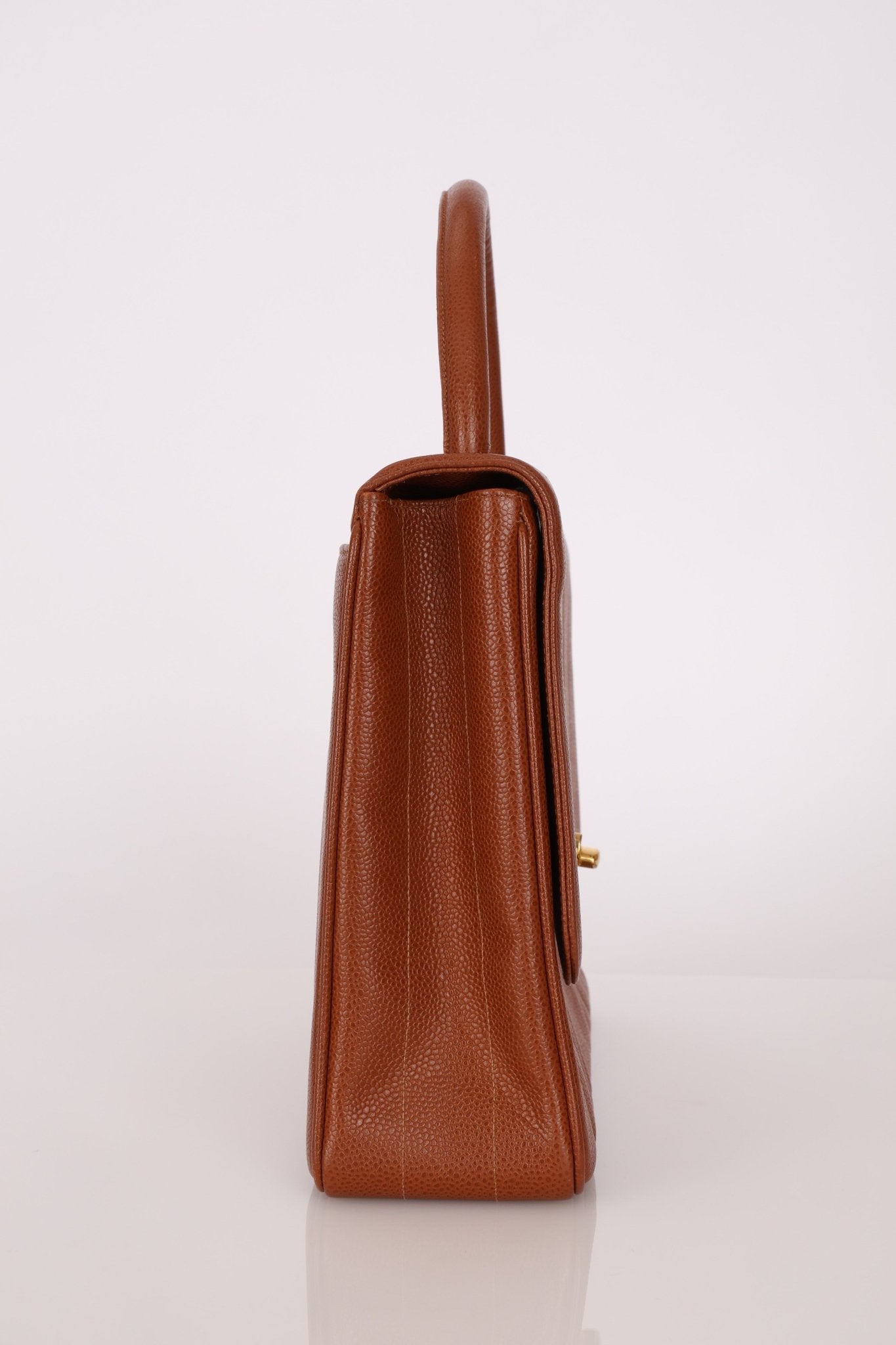 Chanel 1994 Caviar Copper Kelly Bag 24K GP - FashioNica