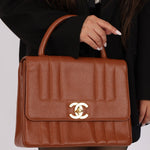 Chanel 1994 Caviar Copper Kelly Bag 24K GP - FashioNica