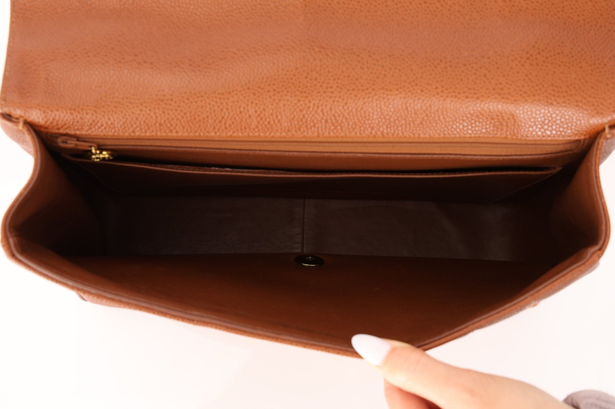 Chanel 1994 Caviar Copper Kelly Bag 24K GP - FashioNica