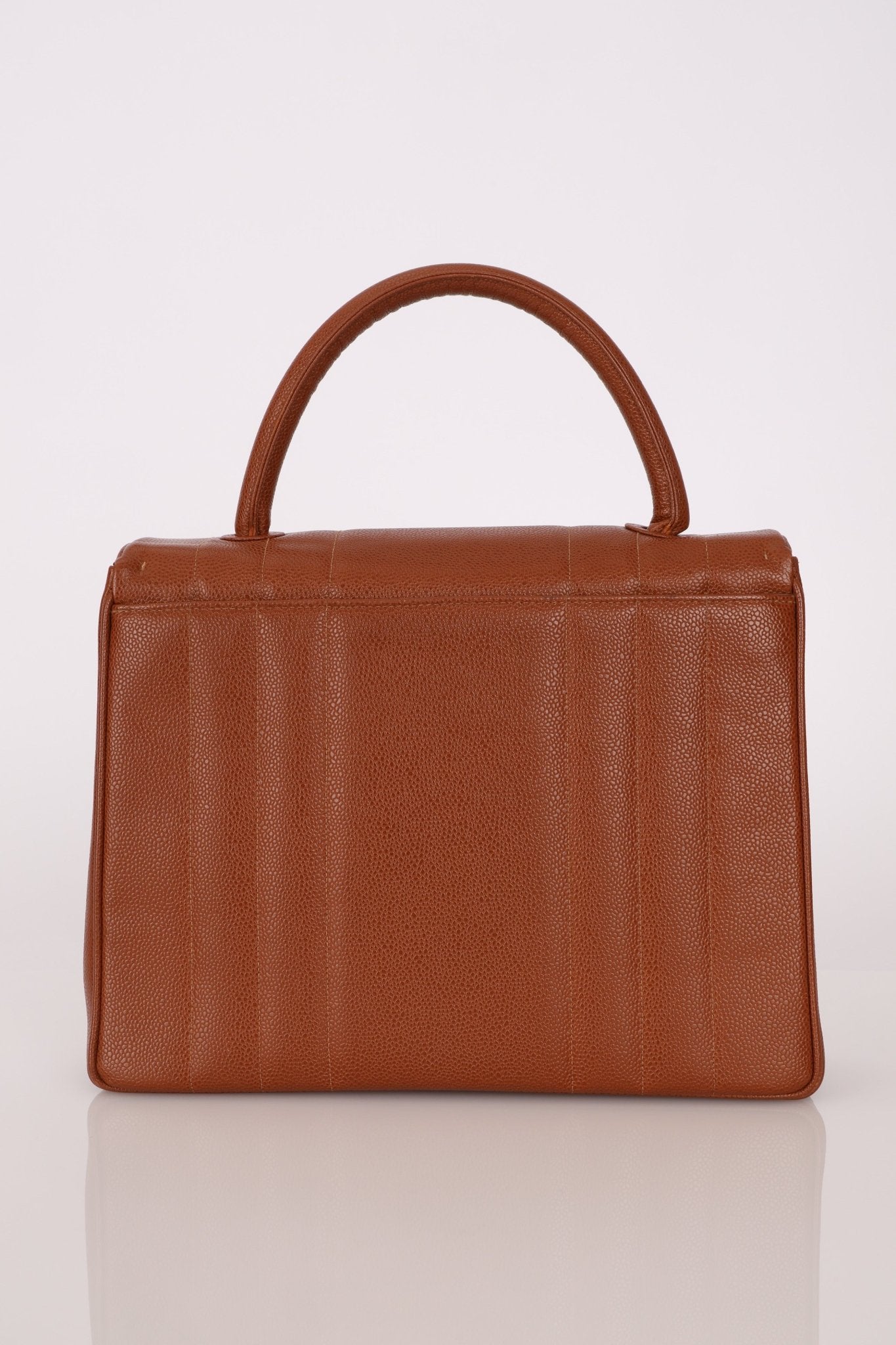 Chanel 1994 Caviar Copper Kelly Bag 24K GP - FashioNica