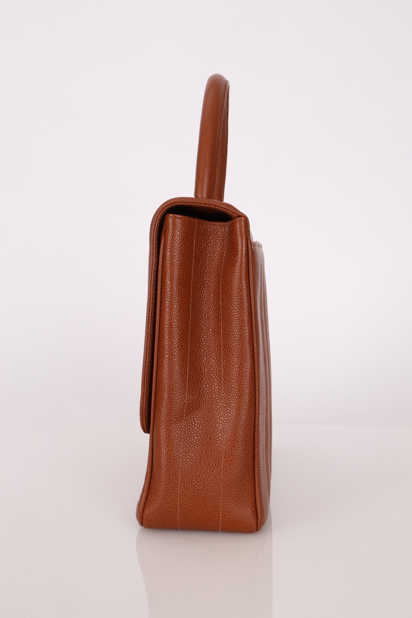 Chanel 1994 Caviar Copper Kelly Bag 24K GP - FashioNica