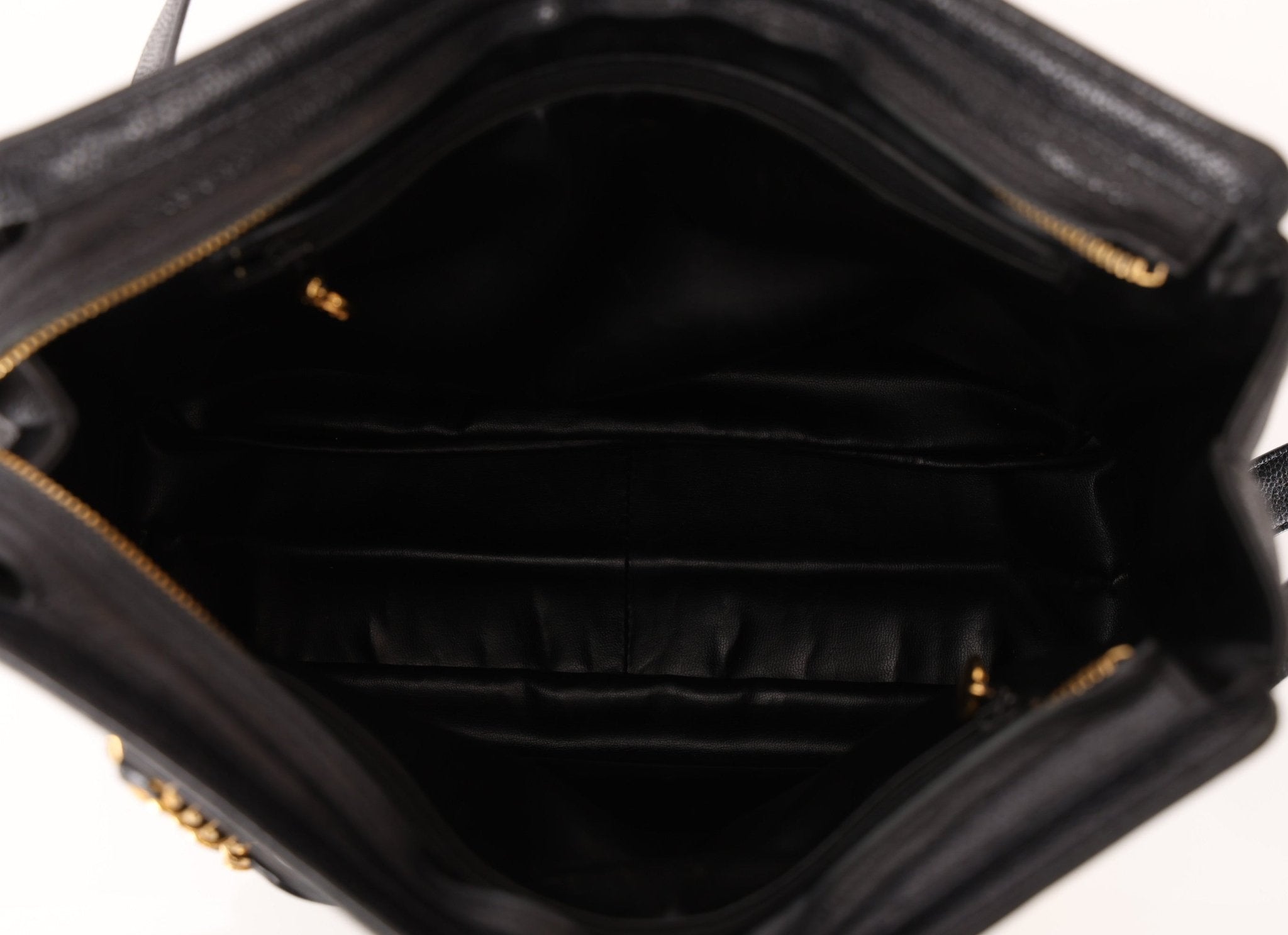 Chanel 1994 Caviar Triple CC Logo Tote - FashioNica