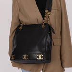 Chanel 1994 Caviar Triple CC Logo Tote - FashioNica
