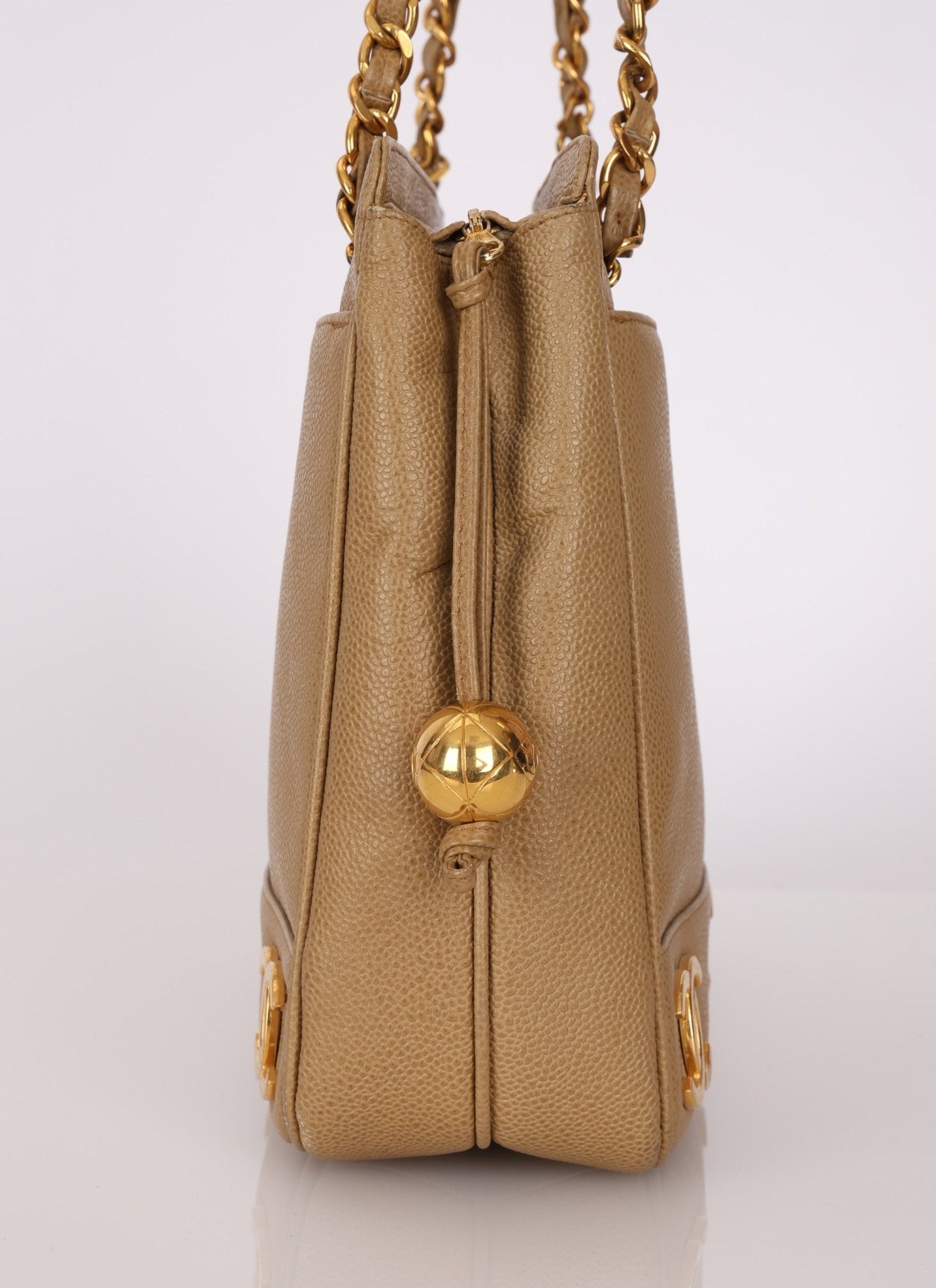 Chanel 1994 Caviar Triple CC Tote Bag - FashioNica