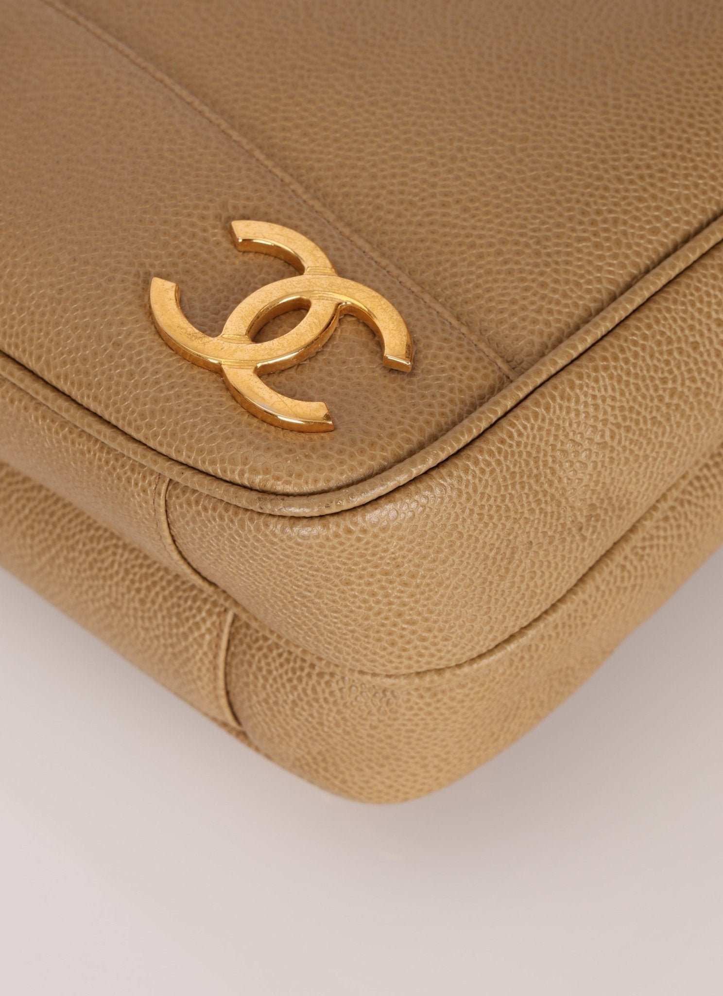 Chanel 1994 Caviar Triple CC Tote Bag - FashioNica