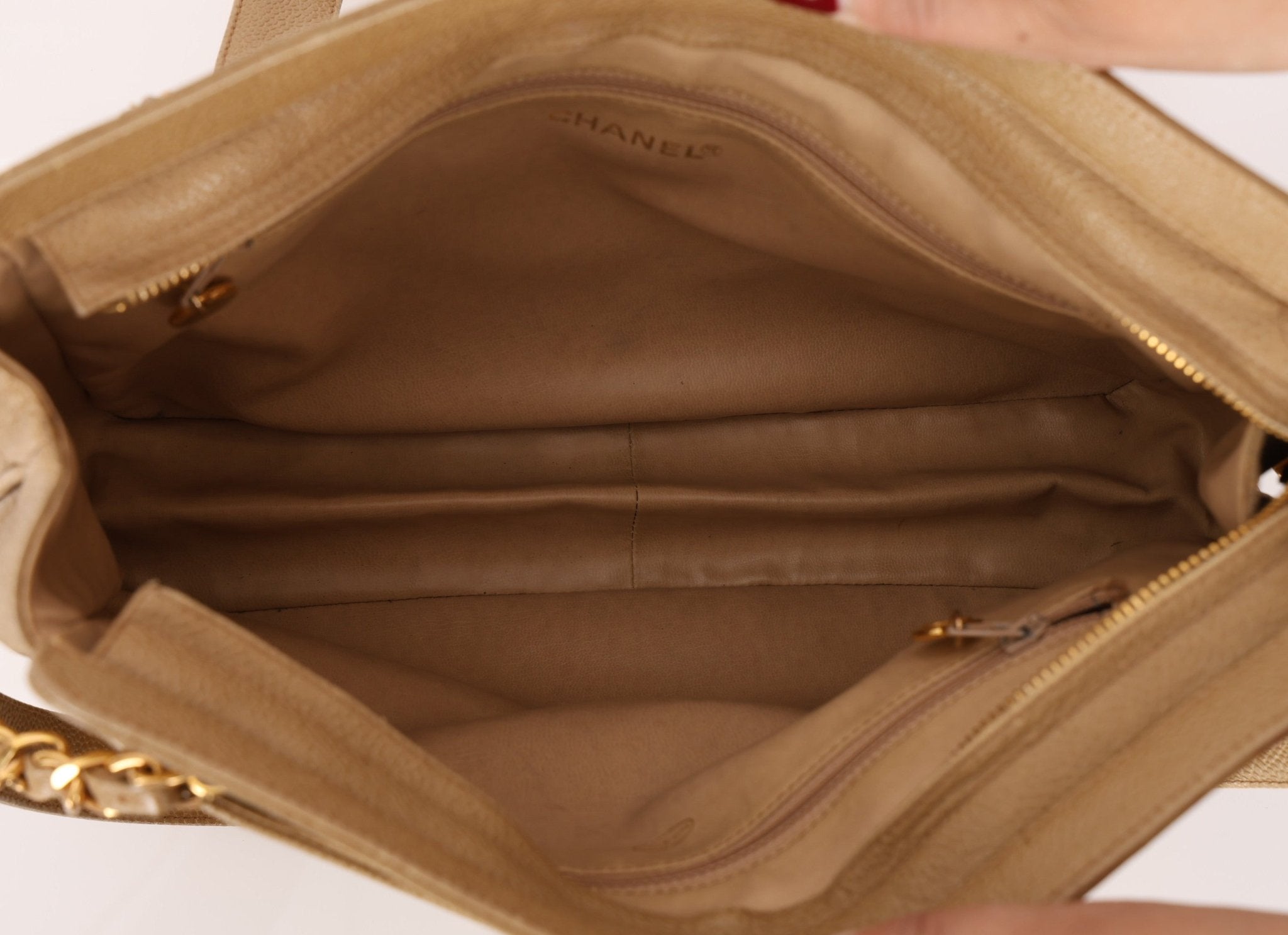 Chanel 1994 Caviar Triple CC Tote Bag - FashioNica