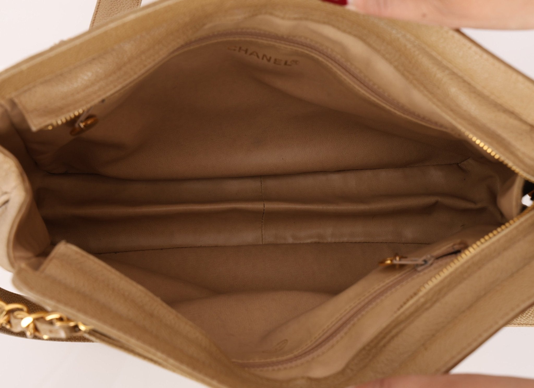 Chanel 1994 Caviar Triple CC Tote Bag - FashioNica