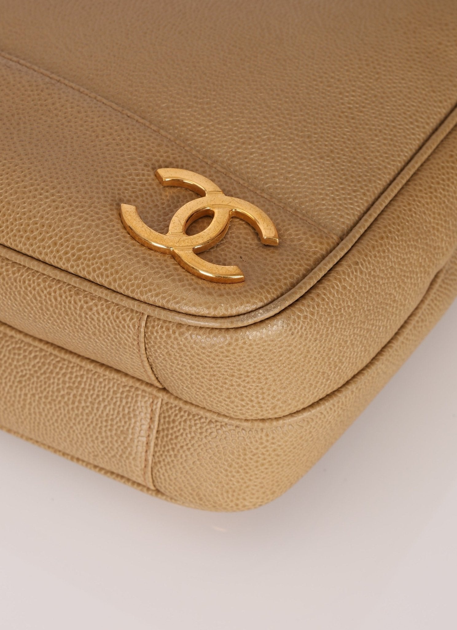 Chanel 1994 Caviar Triple CC Tote Bag - FashioNica