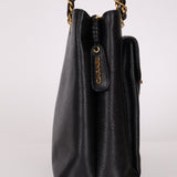 Chanel 1994 Caviar Turnlock Pocket Tote 24K GP - FashioNica