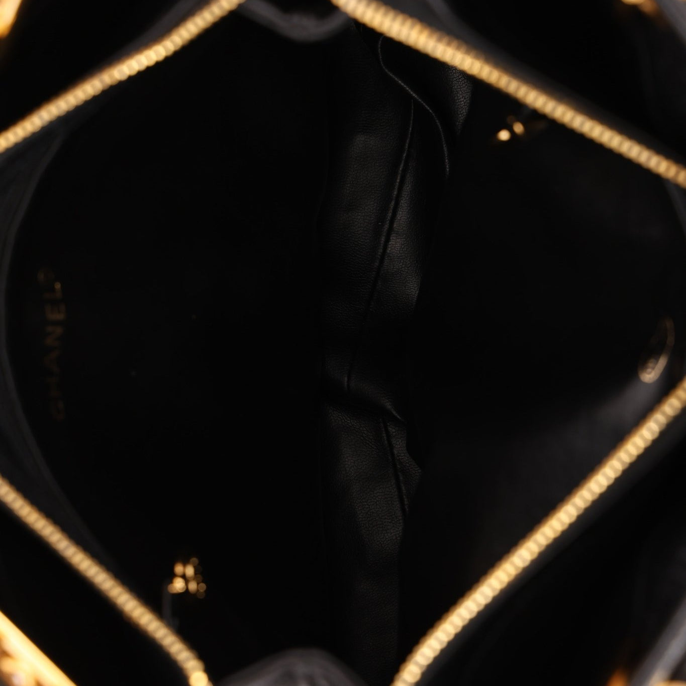Chanel 1994 Caviar Turnlock Pocket Tote 24K GP - FashioNica