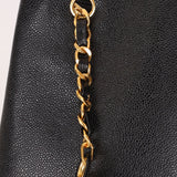 Chanel 1994 Caviar Turnlock Pocket Tote 24K GP - FashioNica